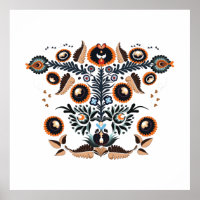 Motivo Folklórico Húngaro Boho