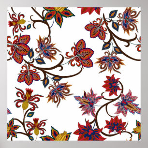 Póster Motivos orientales. Patrón sin foco con belleza