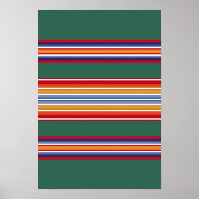 Póster motivos textiles tradicionales de la india nativa (Frente)