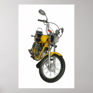 Póster Moto amarillo