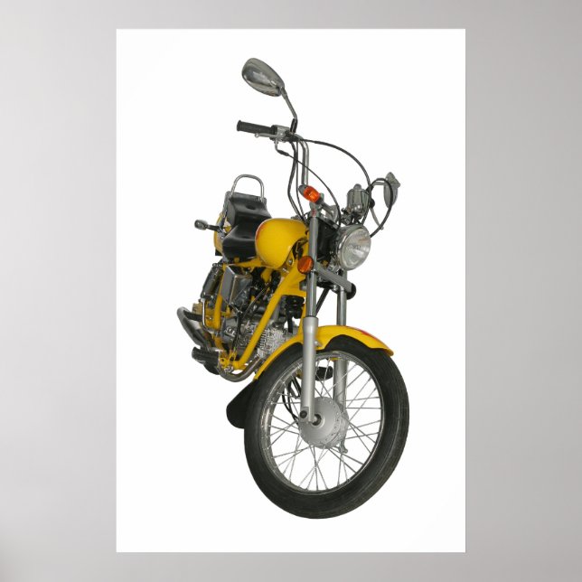 Póster Moto amarillo (Frente)
