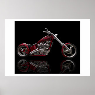 Póster Moto de Chopper personalizado
