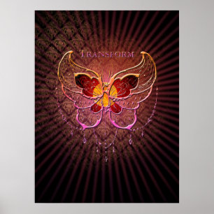 Póster Moto de mariposa de transformación - Poster