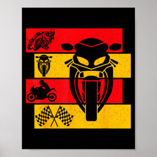 Póster Moto Gp Motocicletas Gp Carreras De Motocicletas C