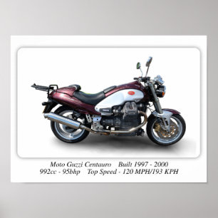 Póster Moto Guzzi Centauro Classic Motorcycle - A3 Size