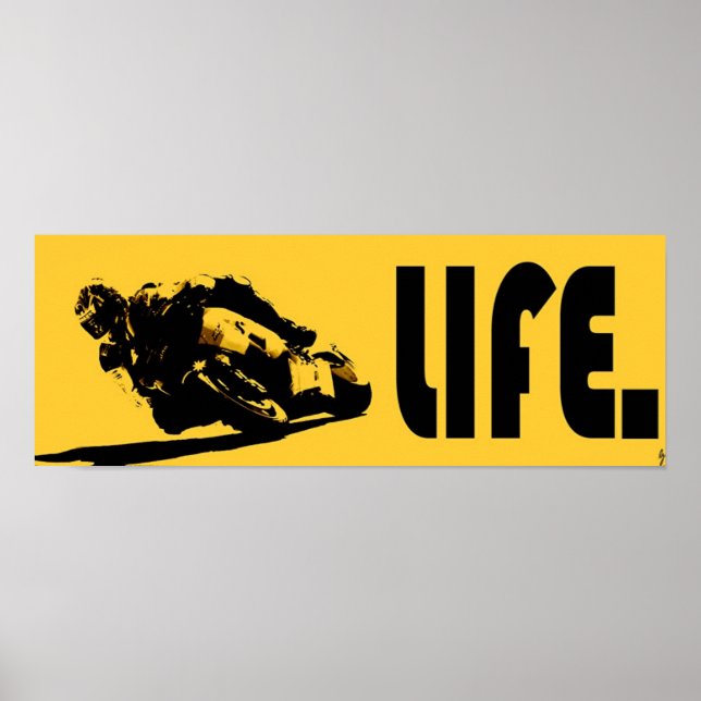 Póster Moto Life Yellow Poster (Frente)