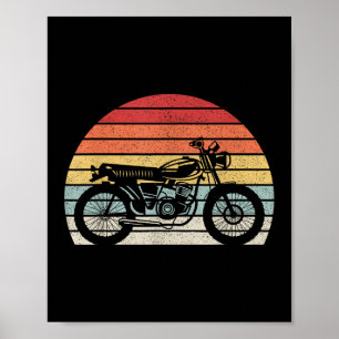 Póster Moto retro vintage