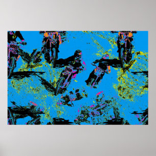 Póster Moto-xing - Motocross Racers
