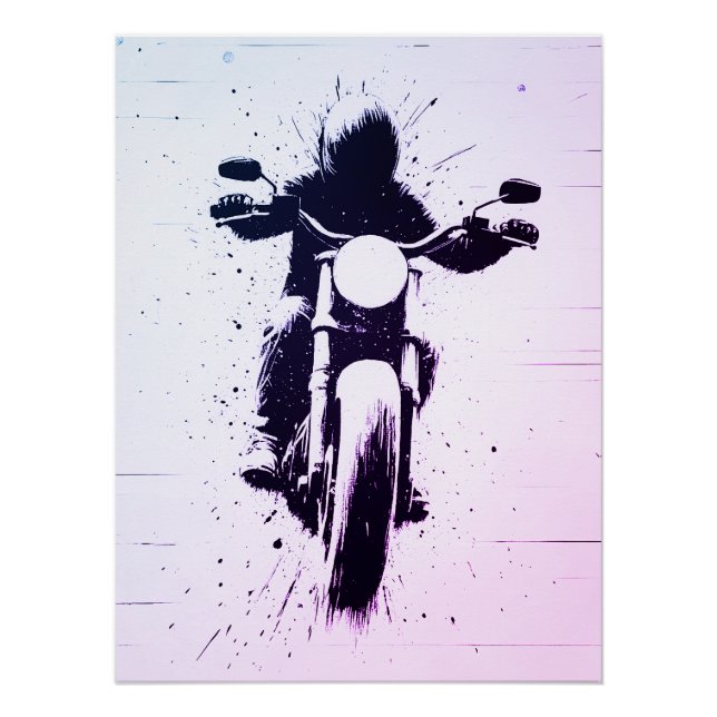 Póster Motocicleta (Anverso)