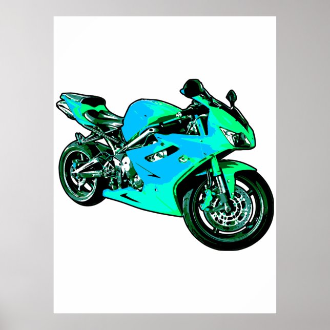 Póster Motocicleta (Frente)