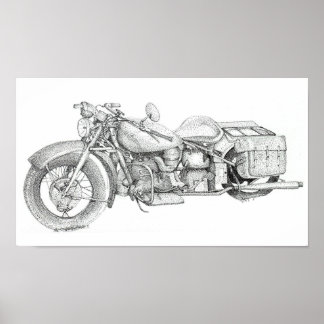 Póster motocicleta