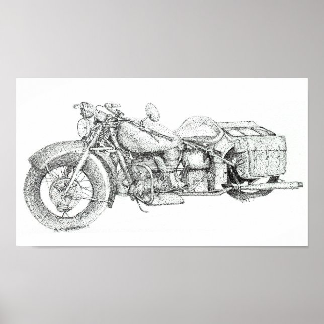Póster motocicleta (Frente)