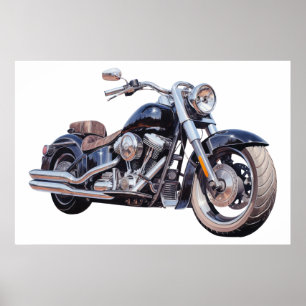 Póster Motocicleta acuática
