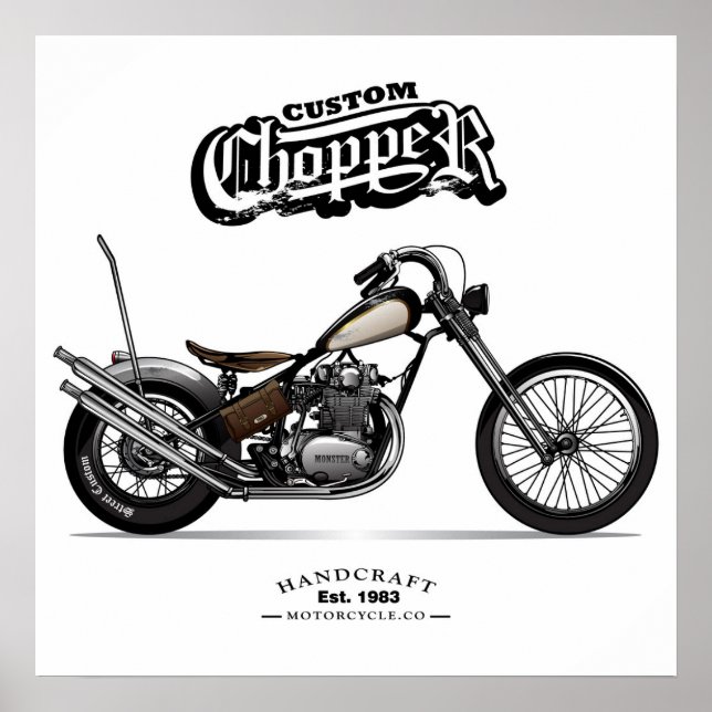 motocicleta chopper personalizada