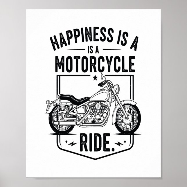 Póster Motocicleta en el Oeste de Cactus del Desierto (2) (Frente)