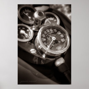 Póster Motocicleta lunes