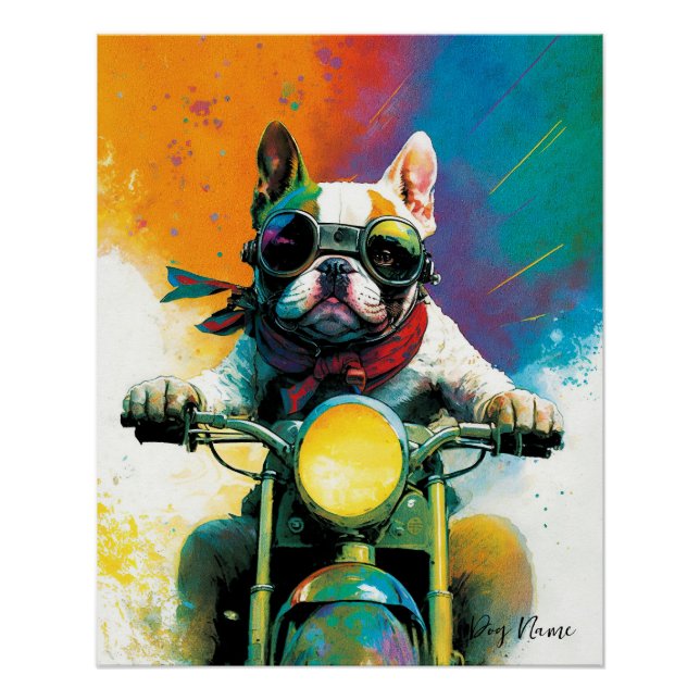 Póster Motocicleta, motocicleta - Bulldog Anime Francés 0 (Anverso)