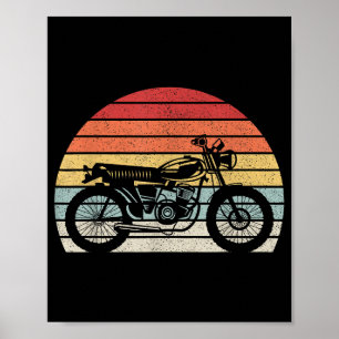 Póster Motocicleta Retro Vintage