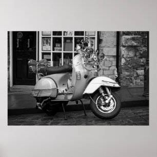 Póster Motocicleta vintage