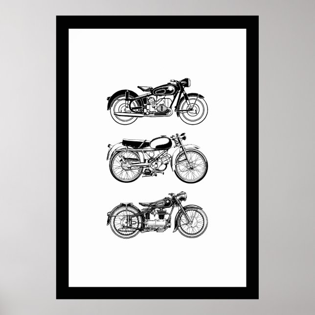 Póster Motocicletas (Frente)