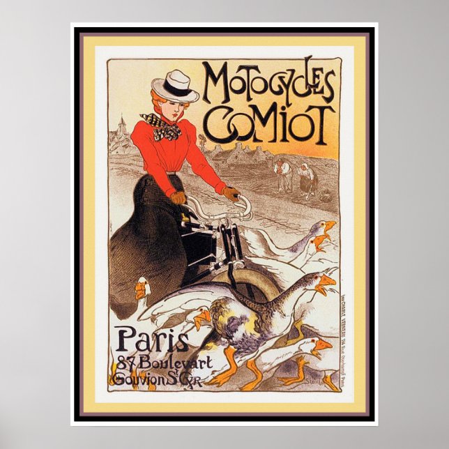 Póster Motocicletas Comiot (Frente)