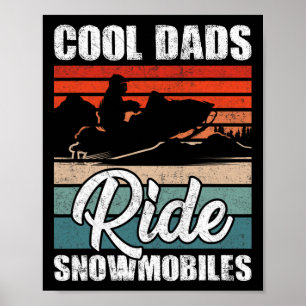 Póster Motocicletas de nieve para motos de nieve para pad