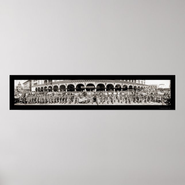 Póster Motocicletas Venecia, CA Photo 1910 (Frente)