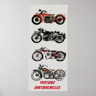 Póster MOTOCICLETAS ViNTAGE