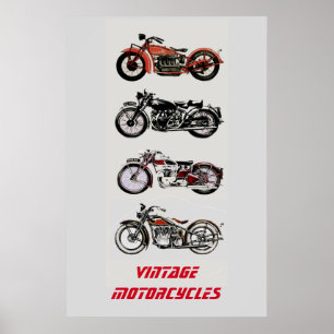 PÓSTER MOTOCICLETAS VINTAGE