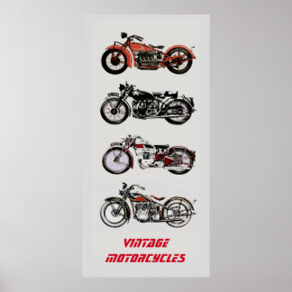 Póster MOTOCICLETAS ViNTAGE