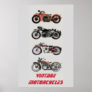 Póster MOTOCICLETAS ViNTAGE