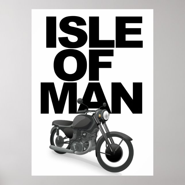 Póster Motociclismo de la Isla de Man (Frente)