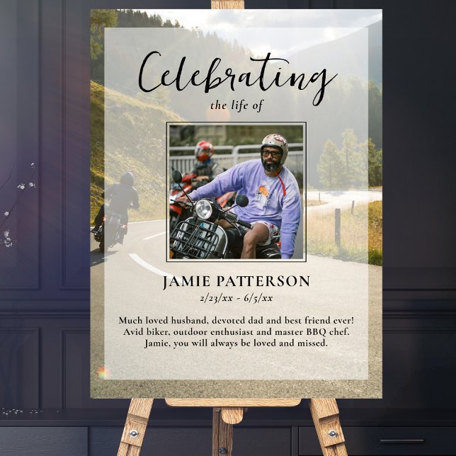 Póster Motociclista, celebración de la vida del ciclista  (Subido por el creador)