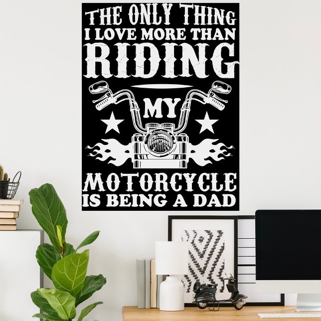 Póster Motociclista Papá Motero (Subido por el creador)