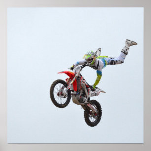 Póster Motocrós del estilo libre