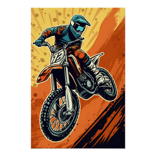 Póster Motocross (Anverso)