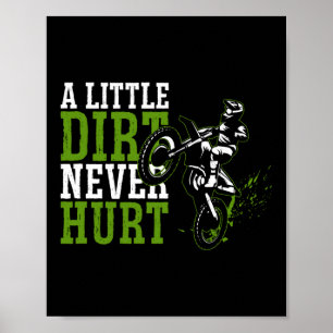 Póster Motocross de la bicicleta sucia un poco de sucieda