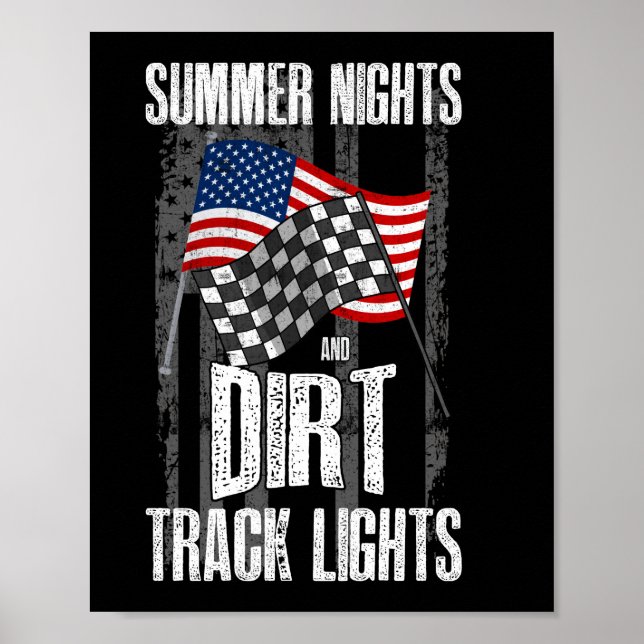 Póster Motocross de la Carreras de las luces de tierra de (Frente)