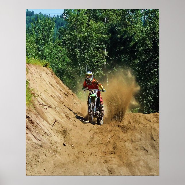 Póster Motocross Dirt-Bike Championship Race (Frente)