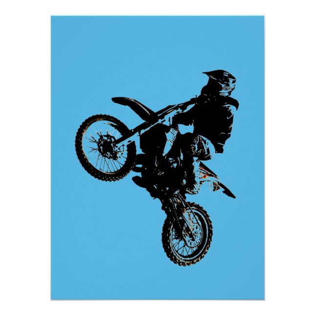 Póster Motocross Extreme Sports Bicicleta (Anverso)