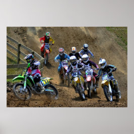 Póster Motocross femenino