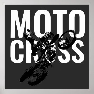 Póster Motocross Motorcycle Sport Pop Art