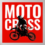 Póster Motocross Motorcycle Sport Pop Art<br><div class="desc">Imagen de arte pop de Motocross</div>