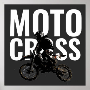 Póster Motocross Motorcycle Sport Pop Art