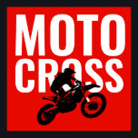 Póster Motocross Motorcycle Sport Pop Art<br><div class="desc">Imagen de arte pop de Motocross</div>