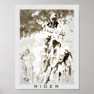 Póster Motocross rider
