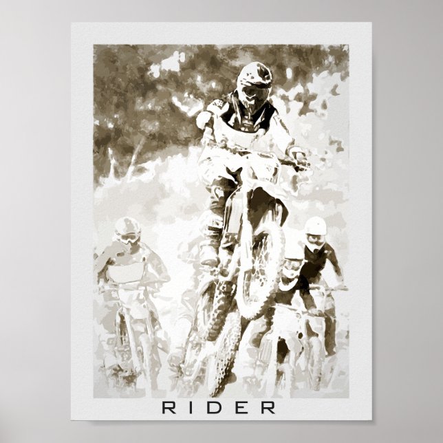 Póster Motocross rider (Frente)