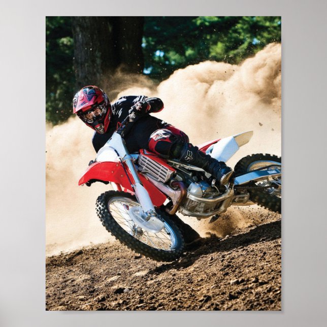 Póster Motocross rider throw pillow (Frente)