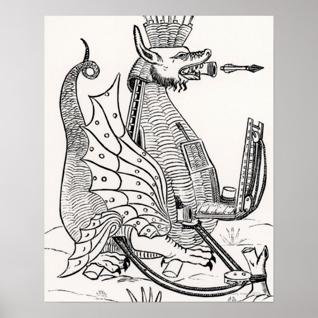 Póster Motor de asedio en forma de dragón (Frente)