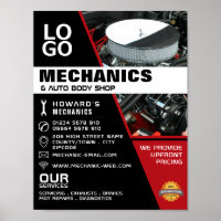 Motor de automóvil, mecánica automática y publicid